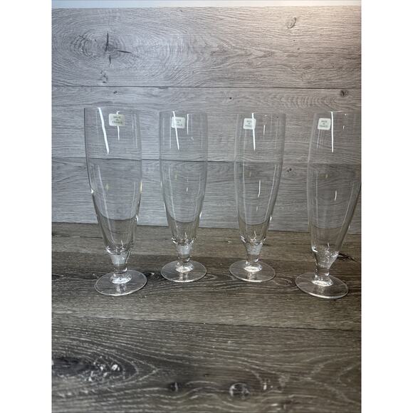 Vintage Arc France 9.5” Stemware Toasting Wine Champagne Glasses ~Set Of 4 - Picture 2 of 10
